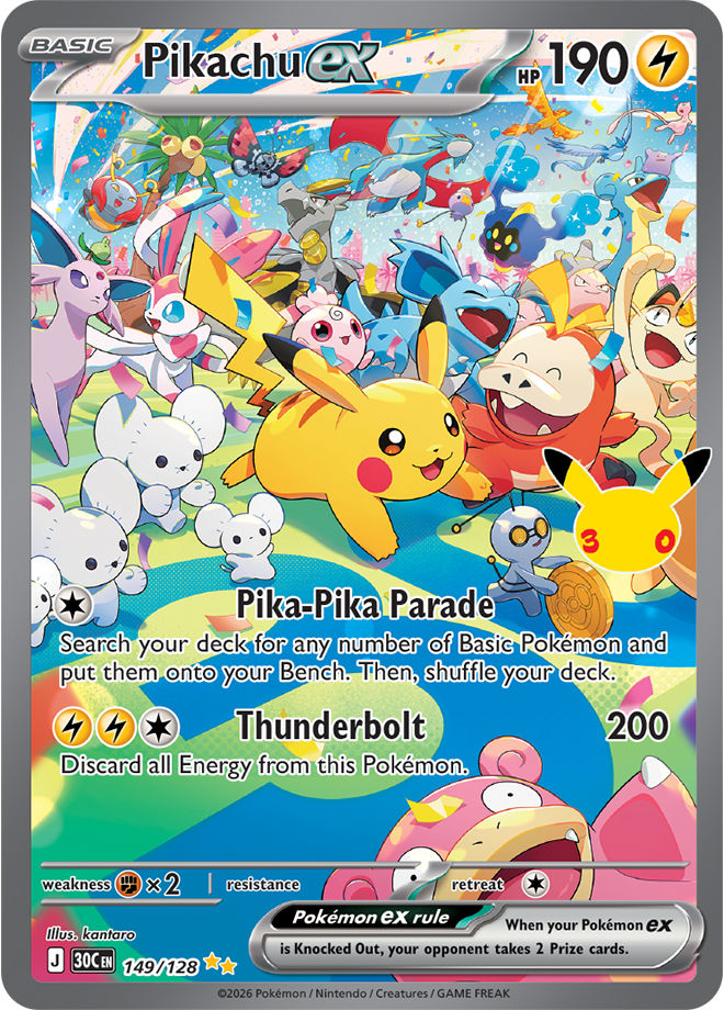 Pikachu ex (č. 149)
